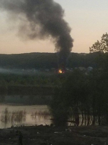 Пожар в Тужиловке