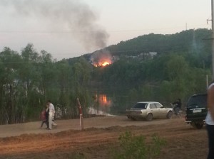 Пожар в Тужиловке