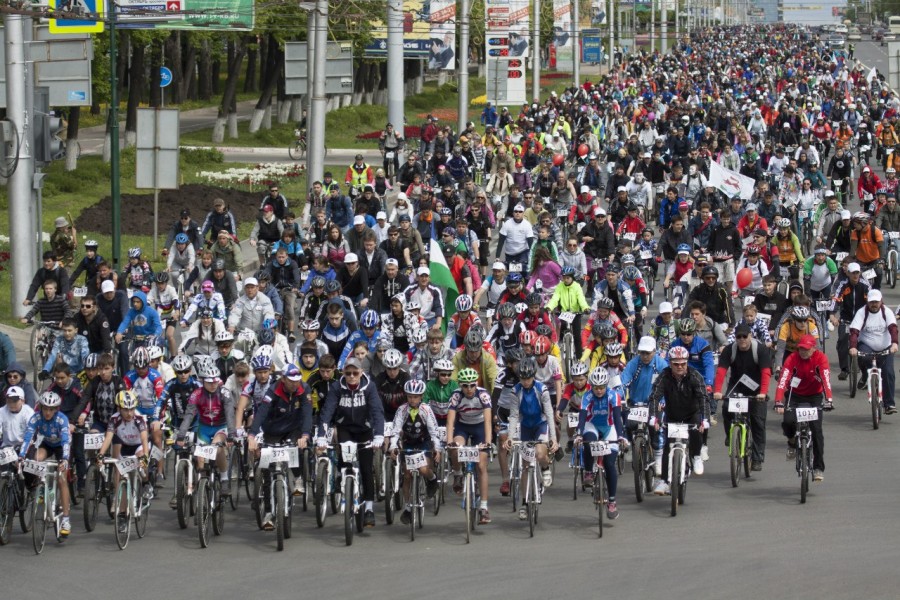день 1000 велосипедистов