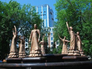 Семь девушек Уфа фонтан