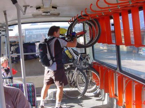 перевозка велосипеда в автобусе