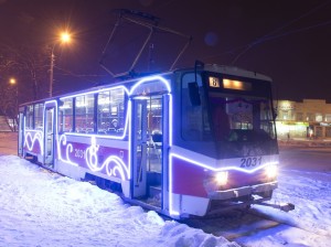 Новогодние трамваи