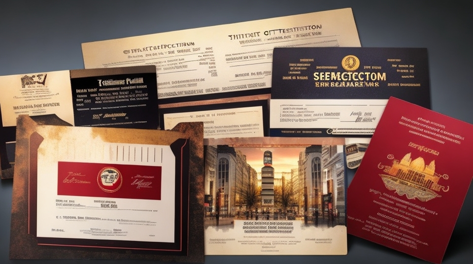 gift sets of certificates for film screenings, theater productions and museums