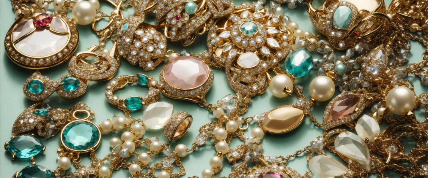 Costume jewelry as part of the image of a girl
