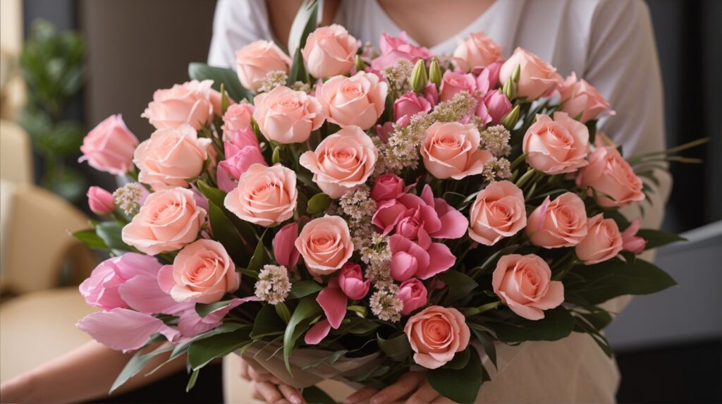 Flower delivery as a manifestation of care and love a beautiful surprise for family and friends