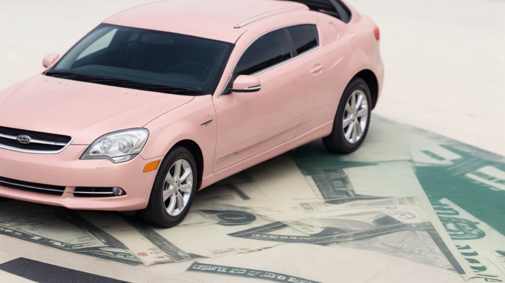 Online loan secured by a car