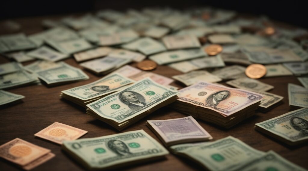 exchange small change for banknotes