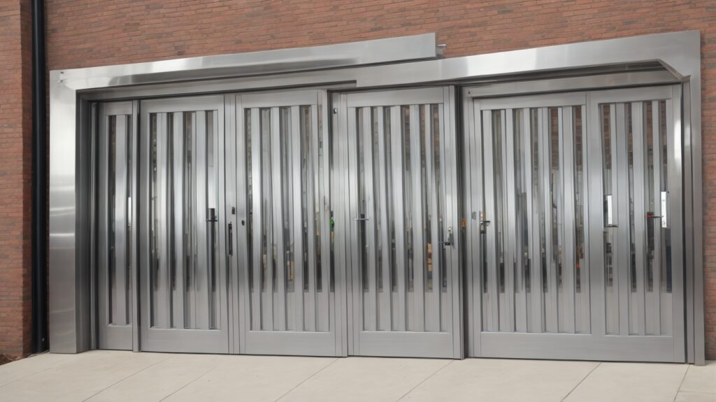 Steel entrance doors
