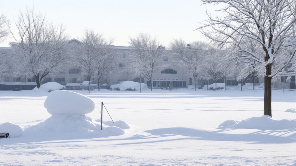 At what temperatures can lessons be canceled at school