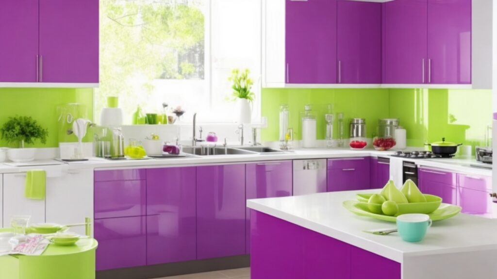 Fashionable color combinations for kitchen interior