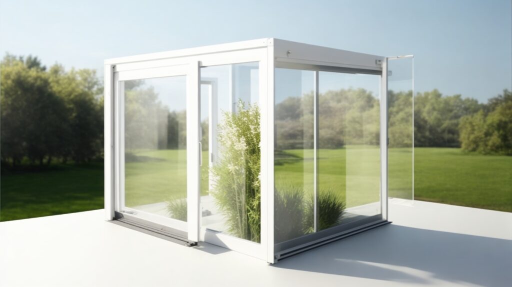 Transparent windows in the package