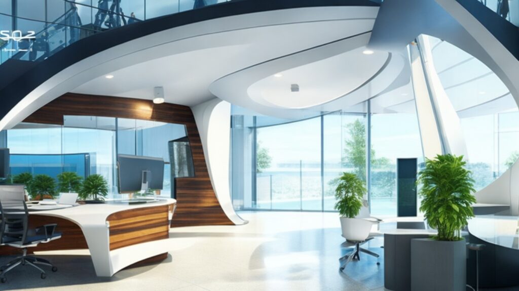 Architectural features and design of business centers