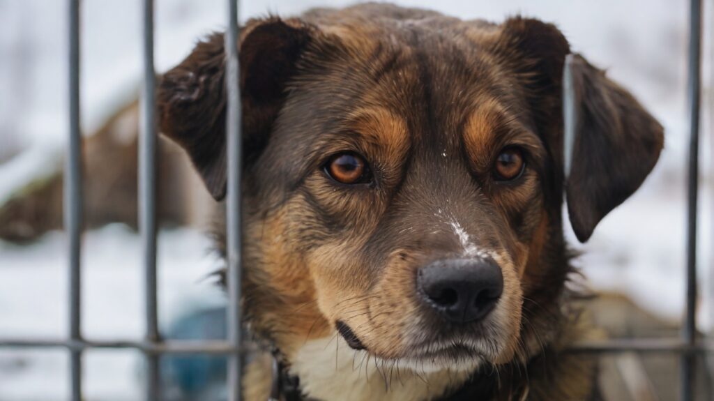 the dog from the shelter
