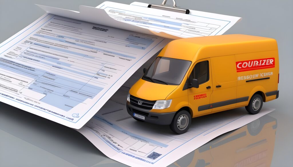 What documents and licenses are required to work as a courier in Moscow