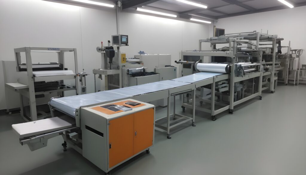 Equipment for the production of packages