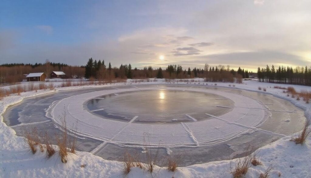 The mystery of the rotating ice circles: residents of the village of Novousmanovo filmed a unique phenomenon